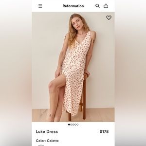 Reformation Luke dress in Colette (only worn once)
